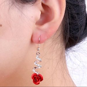 Cute rose earrings 3 for $15